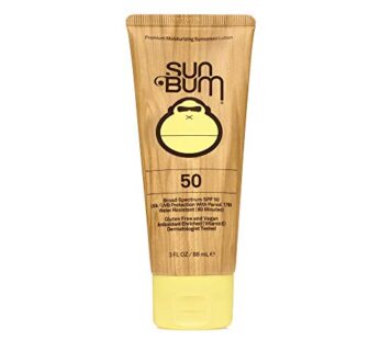 Sun Bum Original SPF 50 Sunscreen Lotion | Vegan and Hawaii 104 Act Compliant (Octinoxate & Oxybenzone Free) Broad Spectrum Moisturizing UVA/UVB Sunscreen with Vitamin E | 3 oz