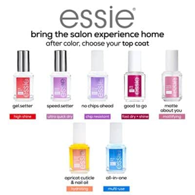 essie Nail Care, 8-Free Vegan, Good To Go Top Coat, fast dry and shine nail polish, 0.46 fl oz - Image 4