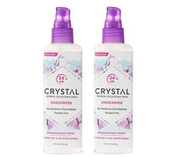 Crystal Body Deodorant Spray-4 fl oz, 2 pack