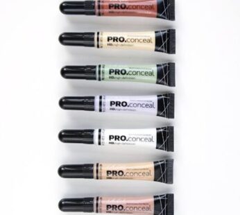 L.A. Girl Pro Conceal Set Orange, Yellow, Green, Lavender, Peach, Light Yellow Correctors and Highlighter