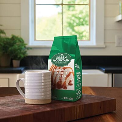 Green Mountain Coffee Roasters, Caramel Vanilla Cream, Ground Flavored Coffee, Light Roast, Bagged 12oz. - Image 6