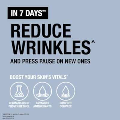 Neutrogena Retinol Face Moisturizer Cream, Rapid Wrinkle Repair, Anti-Wrinkle Night Moisturizer Cream, Anti-Wrinkle Face & Neck Cream Moisturizer with Hyaluronic Acid & Retinol, Paraben-Free, 1 fl. oz - Image 4