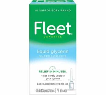 Fleet Liquid Glycerin Suppositories for Adult Constipation, 4 count (Pack of 1)
