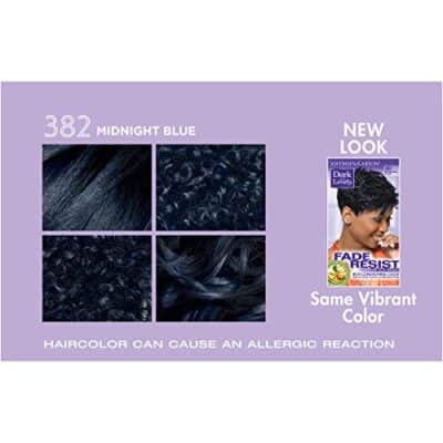 SoftSheen-Carson Dark and Lovely Fade Resist Rich Conditioning Hair Color, Permanent Hair Color, Up To 100 percent Gray Coverage, Brilliant Shine with Argan Oil and Vitamin E, Midnight Blue - Image 13