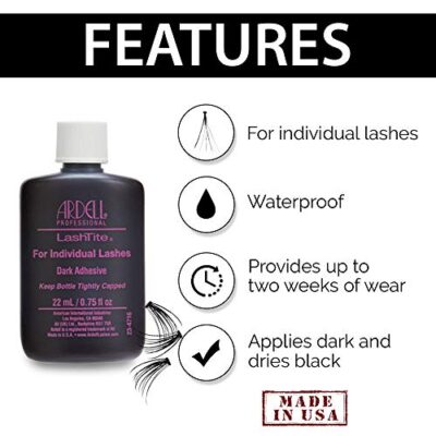 Ardell LashTite Lash Adhesive Dark for Individual Lashes, 0.75 oz - Image 3