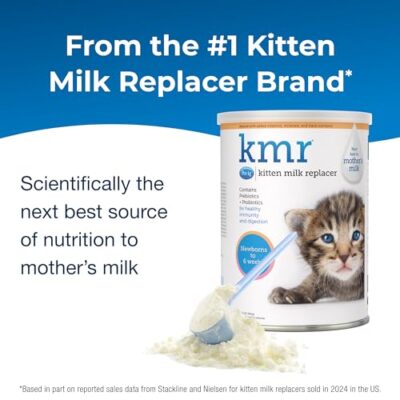 Pet-Ag KMR Kitten Milk Replacer Powder - 12 oz - Powdered Kitten Formula with Prebiotics, Probiotics & Vitamins for Kittens Newborn to Six Weeks Old - Easy to Digest - Image 2