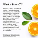 American Health Ester-C with Citrus Bioflavonoids Capsules - Gentle On Stomach, Non-Acidic Vitamin C - Non-GMO, 500 mg, 240 Count (Pack of 1), 120 Servings - Image 3