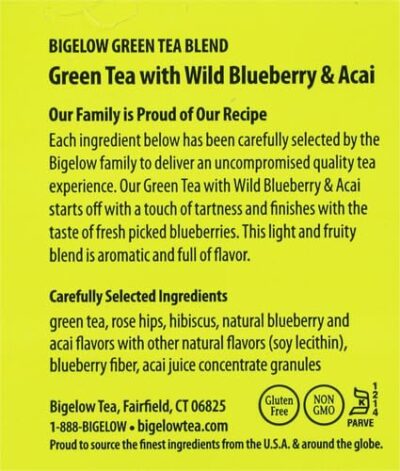 Bigelow Tea Green Tea with Blueberry, 20 ct - Image 11