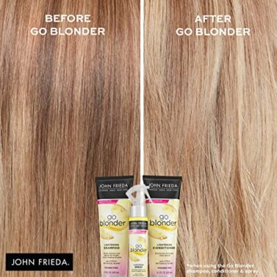 John Frieda Sheer Blonde Go Blonder Conditioner, Gradual Lightening Conditioner, 8.3 oz, with Citrus and Chamomile, featuring our BlondMend Technology - Image 3