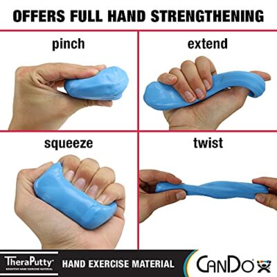 CanDo TheraPutty Standard Hand Exercise Putty For Rehabilitation, Exercises, Hand Therapy, and Occupational Therapy. Use To Strengthen Hand Muscles, Improve Fine Motor Skills, And Decrease Stress - Image 3