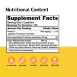American Health Ester-C with Citrus Bioflavonoids Capsules - Gentle On Stomach, Non-Acidic Vitamin C - Non-GMO, 500 mg, 240 Count (Pack of 1), 120 Servings - Image 2