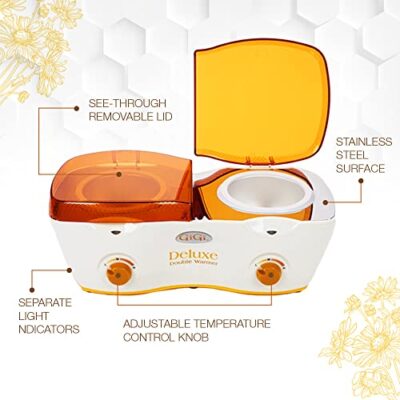 GiGi Deluxe Double Hair Removal Wax Warmer, 14 oz - Image 5