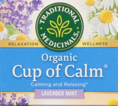 Traditional Medicinals Organic Cup of Calm Lavender Mint Herbal Tea, Calming & Relaxing, (Pack of 1) - 16 Tea Bags - Image 12