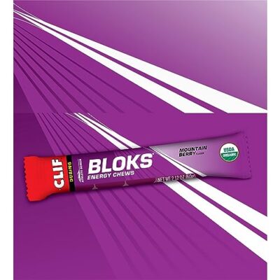 CLIF BLOKS - Mountain Berry Flavor - Energy Chews - Non-GMO - Plant Based - Fast Fuel for Cycling and Running - Quick Carbohydrates and Electrolytes - 2.12 oz. (18 Count) - Image 17