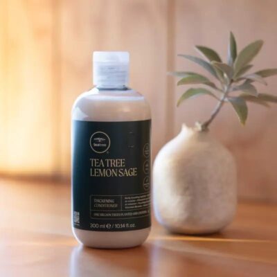 Tea Tree Lemon Sage Thickening Conditioner, Builds Body + Boosts Volume, For Fine Hair, 10.14 fl. oz. - Image 6