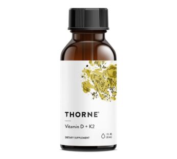 THORNE Vitamin D + K2 Liquid with a metered Dispenser – Vitamins D3 and K2 to Support Healthy Bones and Muscles* – 1 Fl Oz (30 ml) – 600 Servings