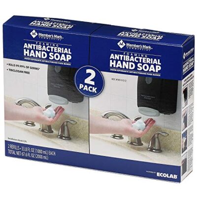 Member's Mark Proforce Commercial Foaming Antibacterial Hand Soap 2 Pack Refills, 33.8 Fl. Oz