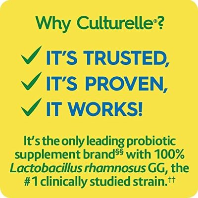 Culturelle Health & Wellness Daily Probiotic Supplement For Men & Women, Helps Support Your Immune System, Occasional Diarrhea, Gas & Bloating, 15 Billion CFUs, Non-GMO, 30 Count - Image 4