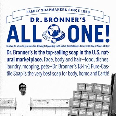Dr. Bronner's - Pure-Castile Liquid Soap (Tea Tree, 2 ounce) - Made with Organic Oils, 18-in-1 Uses: Acne-Prone Skin, Dandruff, Laundry, Pets and Dishes, Concentrated, Vegan, Non-GMO - Image 7