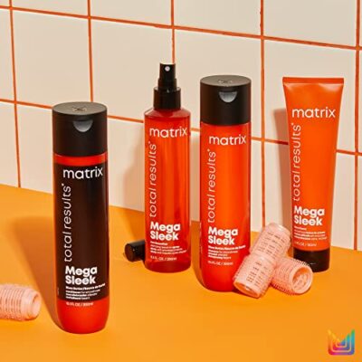 Matrix Mega Sleek Frizz-Control Shampoo with Shea Butter for Dry, Damaged Hair - 33.8 fl oz - Image 9