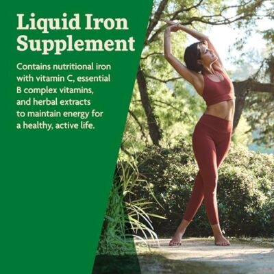 Floradix Iron & Herbs - Liquid Herbal Supplement for Energy Support - Iron Supplement with Vitamin C & B Complex Vitamins - Liquid Iron Supplement for Men & Women - 23 oz - Image 5