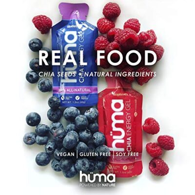 Huma Chia Energy Gel, Variety 12 Pack - Stomach Friendly, Real Food Energy Gels for Endurance Exercise - Image 3