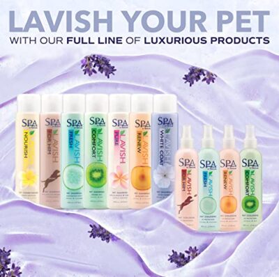 TropiClean SPA Lavish Dog Shampoo | Dog Whitening Shampoo For White Coats & All Other Coat Types | Naturally Derived Salon Grade Ingredients | Made in the USA | 16oz - Image 7