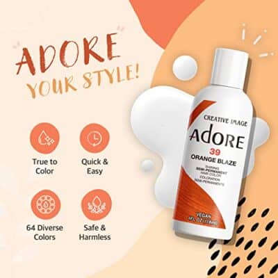 Adore Semi Permanent Hair Color - Vegan and Cruelty-Free Red Hair Dye - 4 Fl Oz - 070 Raging Red (Pack of 1) - Image 4