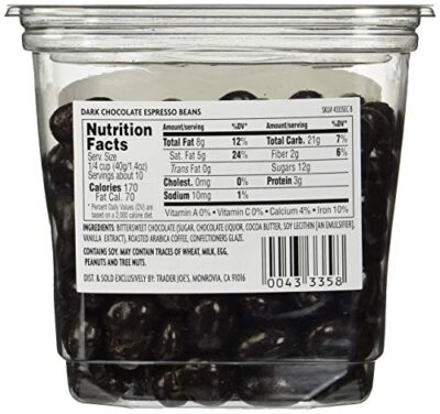 Trader Joe's Dark Chocolate Covered Espresso Beans 14 oz. - Image 2