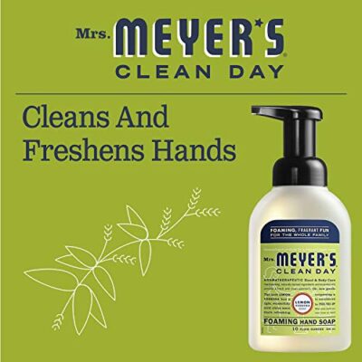 MRS. MEYER'S CLEAN DAY Foaming Hand Soap, Lemon Verbena Scent, 10 Fl oz (Pack of 2) - Image 4