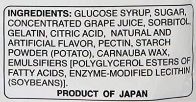 Japanese Fruit Gummy Candy from Kasugai - Grape - 107g - Image 4