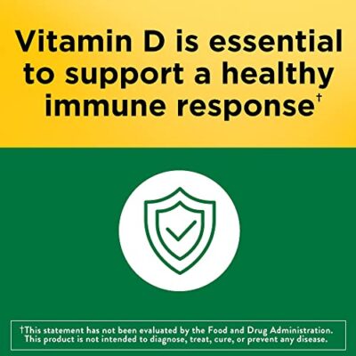 Nature Made Vitamin D3 2000 IU (50 mcg), Dietary Supplement for Bone, Teeth, Muscle and Immune Health Support, 90 Softgels, 90 Day Supply - Image 3