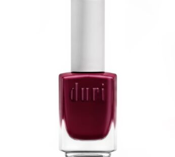 duri 123 Parisian Tango Nail Polish, Stanning Burgundy Red, Full Coverage, Glossy Finish, Long Lasting, 0.45 Fl Oz