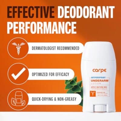 Carpe Underarm Antiperspirant and Deodorant, Clinical strength with all-natural Eucalyptus scent, Combat excessive sweating Stay fresh and dry, Great for hyperhidrosis - Image 3