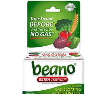 beano Ultra 800 Gas Prevention, Food Enzyme Dietary Supplement, Help Digest Gas-Causing Foods, 30 Tablets