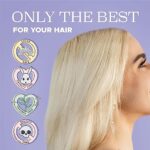 Luseta Purple Shampoo and Conditioner Set for Blonde, Gray - Color Treated Hair - Sulfate Free Paraben Free - Infused with Cocos Nucifera Oil for Curly and Damaged Hair - 2x16.9oz - Image 5