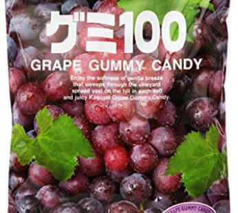 Japanese Fruit Gummy Candy from Kasugai – Grape – 107g