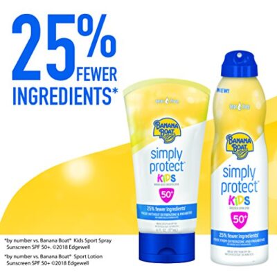 Banana Boat Simply Protect Mineral-Based Sunscreen Lotion for Kids, SPF 50+, Tear Free, 25% Fewer Ingredients, 6oz. - Image 3