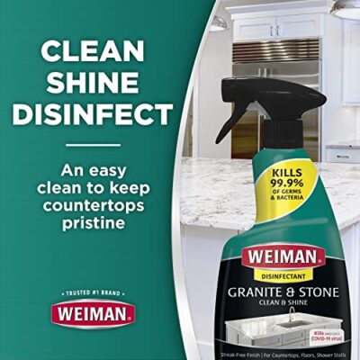Weiman Disinfectant Granite Daily Clean & Shine, 24 Fl Oz (Pack of 1) - Image 4