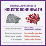 New Chapter Calcium Supplement - Bone Strength Organic Calcium with Magnesium, Vitamin D3+K2, 70+ Trace Minerals for Bone Health, Gluten Free, Easy to Swallow - 180 Slim Tablets - Image 5
