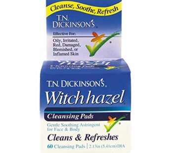 T.N. Dickinson’s Witch Hazel Cleansing Pads, 60 Count