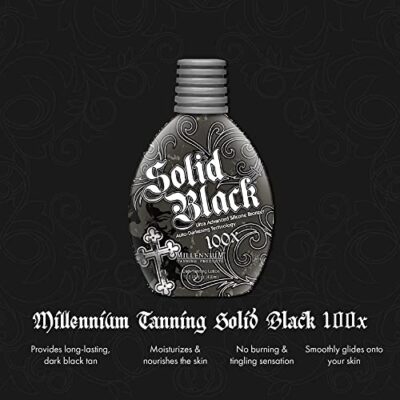 Millennium Tanning Solid Black 100X Indoor Tanning Lotion for Tanning Beds (13.5 Fluid Ounces) - Image 2