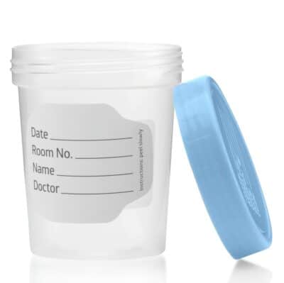 Sterile Specimen Cups Individually Bagged with Lids [5 Count] 4 oz Clear Urine Collection Cup with Leak Proof Screw On Covers - 4.5 Compacity Specimens Jars ? for Safe Pee, Stool, Semen Sample Testing - Image 8