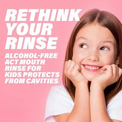 ACT Kids Anticavity Fluoride Rinse For Bad Breath Treatment, Bubble Gum Blowout, 16.9 fl. oz. - Image 3