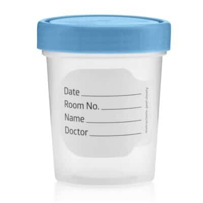 Sterile Specimen Cups Individually Bagged with Lids [5 Count] 4 oz Clear Urine Collection Cup with Leak Proof Screw On Covers - 4.5 Compacity Specimens Jars ? for Safe Pee, Stool, Semen Sample Testing - Image 4