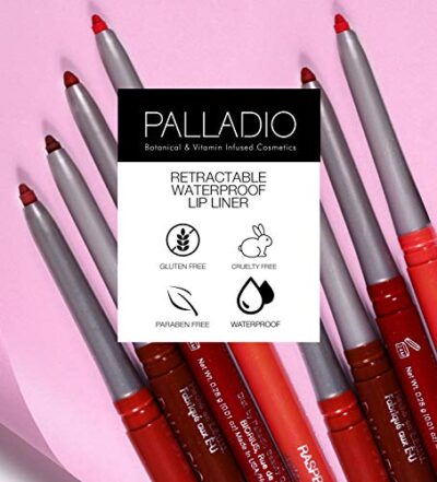 Palladio Retractable Waterproof Lip Liner High Pigmented and Creamy Color Slim Twist Up Smudge Proof Formula with Long Lasting All Day Wear No Sharpener Required, Raisin, 1 Count - Image 7