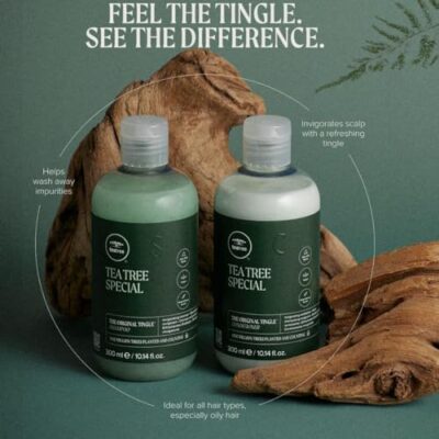 Tea Tree Special Shampoo, Deep Cleans, Refreshes Scalp, For All Hair Types, Especially Oily Hair, 16.9 fl. oz. - Image 3