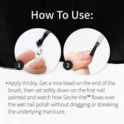 Seche Vite Dry Fast Top Coat - .5 fl oz - Image 5
