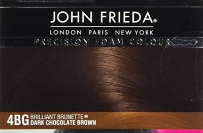 John Frieda Brown Permanent Precision Hair color Foam Hair Color Kit, Brown Hair Dye, 4BG Dark Chocolate Brown Hair Color, 1 Application - Image 13