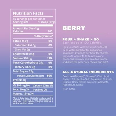 Tailwind Nutrition Endurance Fuel, Electrolyte & Hydration Sports Drink Mix Powder, Gluten-Free, Vegan, Berry, 50 Servings - Image 5